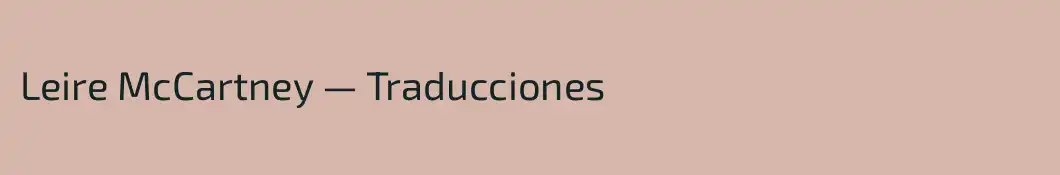 Leire McCartney — Traducciones